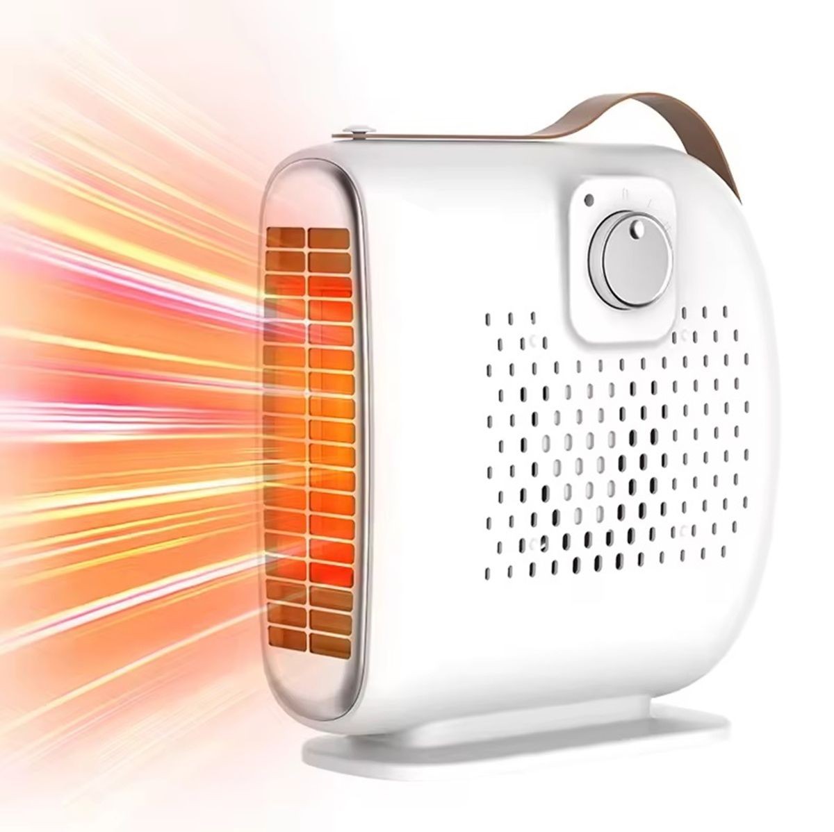 Incalzitor electric portabil, compact, retro, 500W, 2 trepte de putere, 10.3 x 25.1 x 26.6 cm, alimentare retea - imagine 6